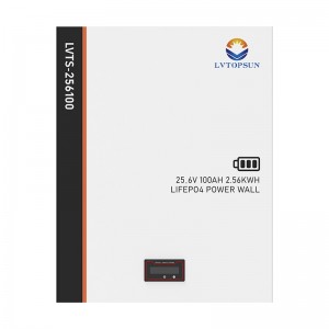 LVTOPSUN 25.6V 100AH (Wall Mounted) Lithium Battery